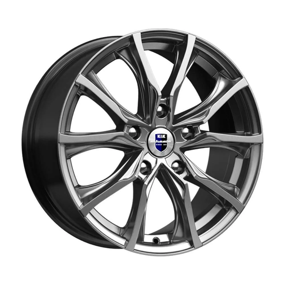 Диск литой R17 7.5J 5x120/72.6 ET43 КИК Твист Дарк платинум 76144