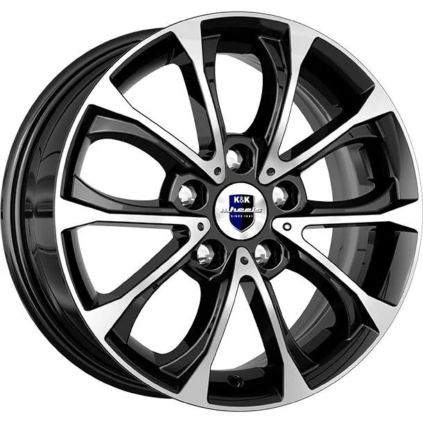 Диск литой R15 6.5J 5x100/57.1 ET34 КИК Urals алмаз черный r67860