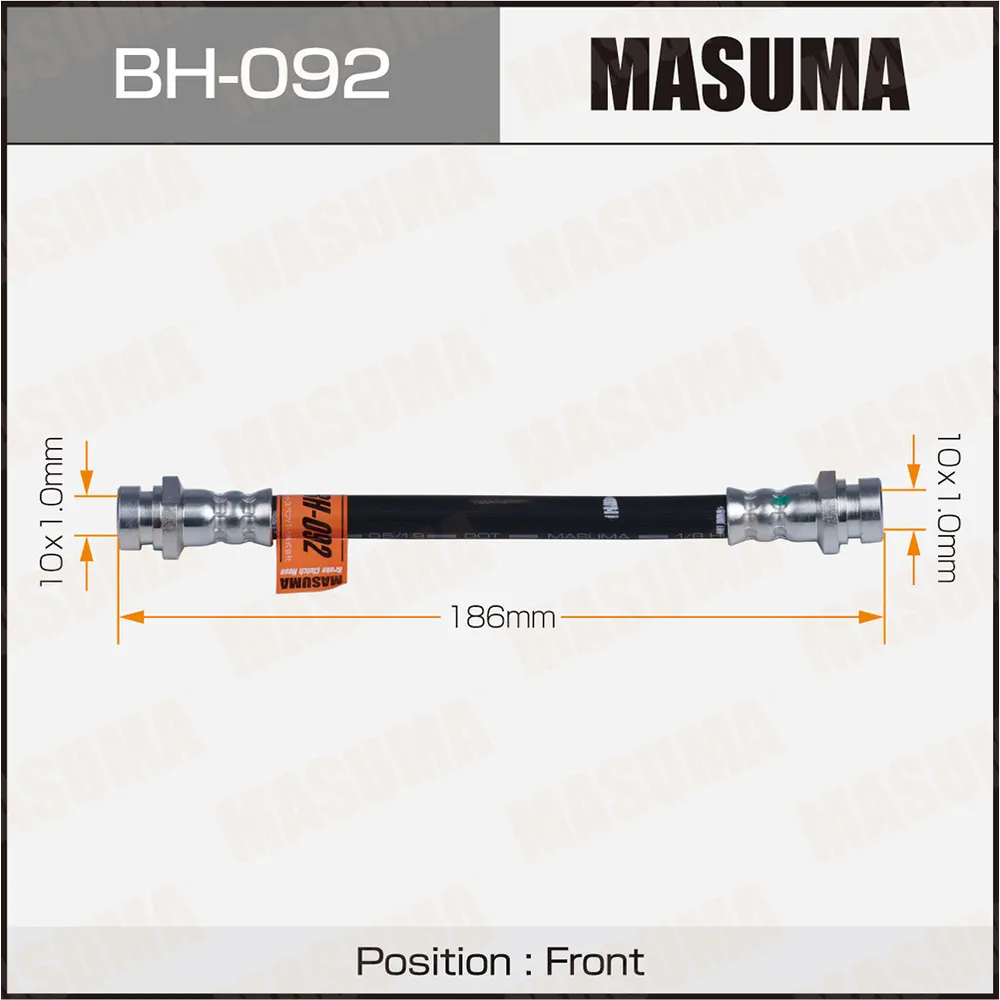 Шланг тормозной передний MITSUBISHI DELICA MASUMA BH-092