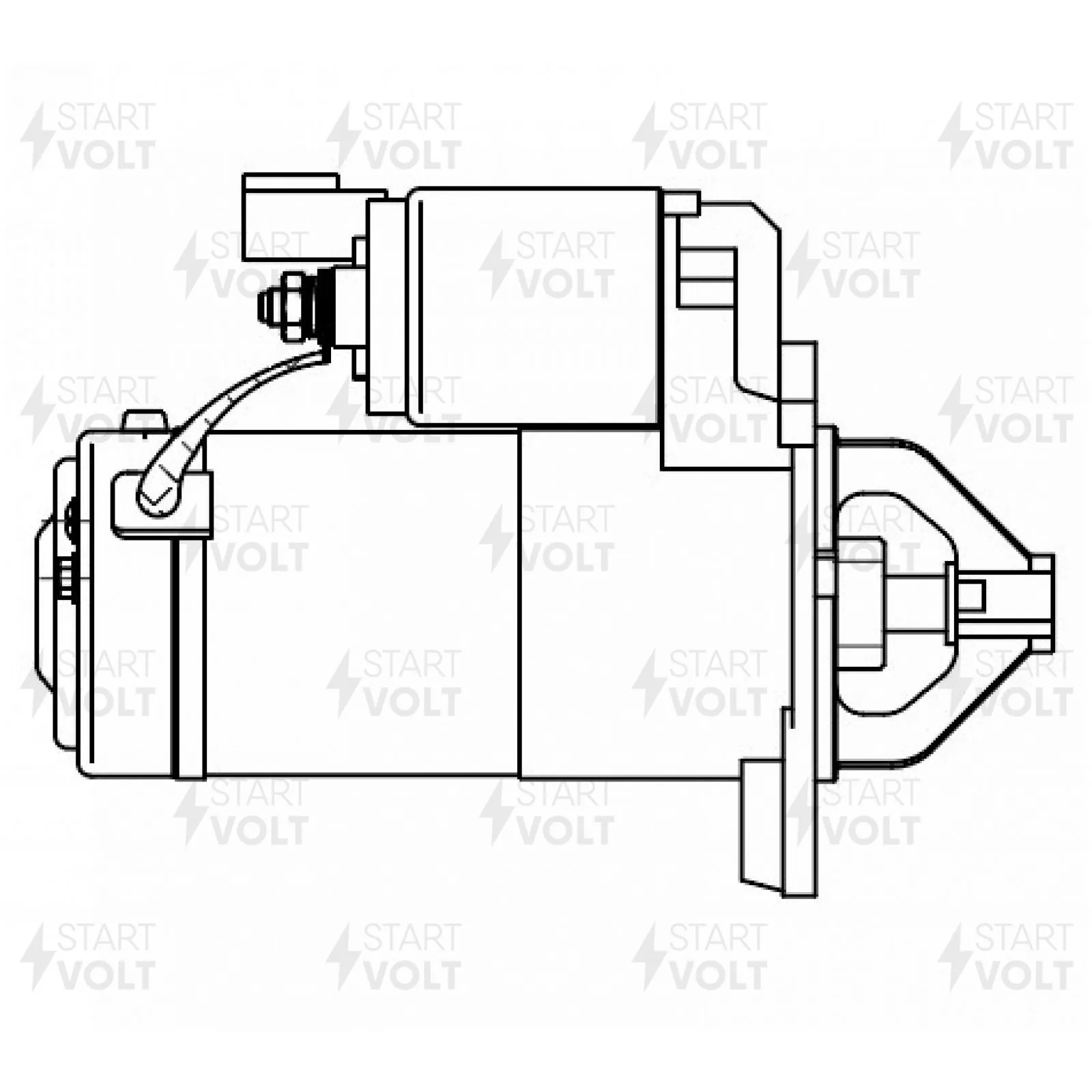 Стартер для Kia Soul (09-)/Ceed (06-) 1.6CRDi 1,7кВт STARTVOLT LSt 0852