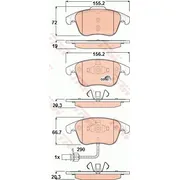 Колодки передние AUDI A4/A5 TRW GDB1814