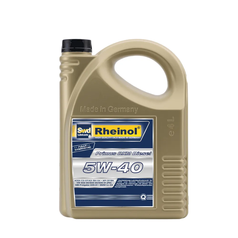 Масло моторное SWD RHEINOL Primus DXM Diesel 5W-40 синтетическое 4 л 31239,471