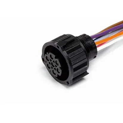 Разъем байонет (розетка) 967650 (7pin) 7 контактов передних блок-фар для GAZ, заднего светодиодного фонаря для Камаз.