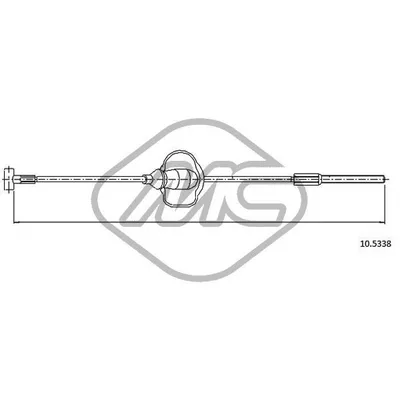 Трос ручника FRD TRANSIT CONNECT ALL ANT.-FRONT Metalcaucho 81870