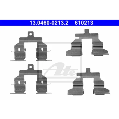 Ремкомплект задних тормозных колодок NISSAN Qashqai/X-Trail (T31) 07-> ATE 13.0460-0213.2