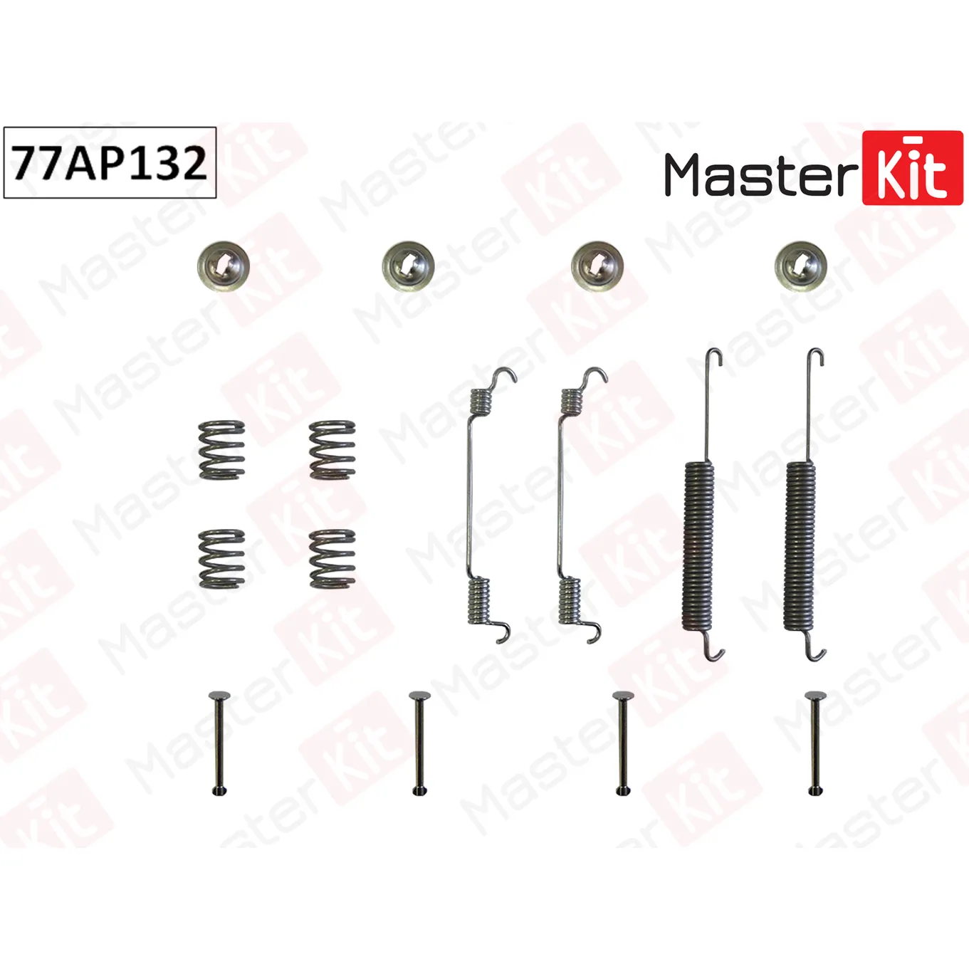 Комплект установочный тормозных колодок FORD Transit Tourneo 06- MASTERKIT 77AP132