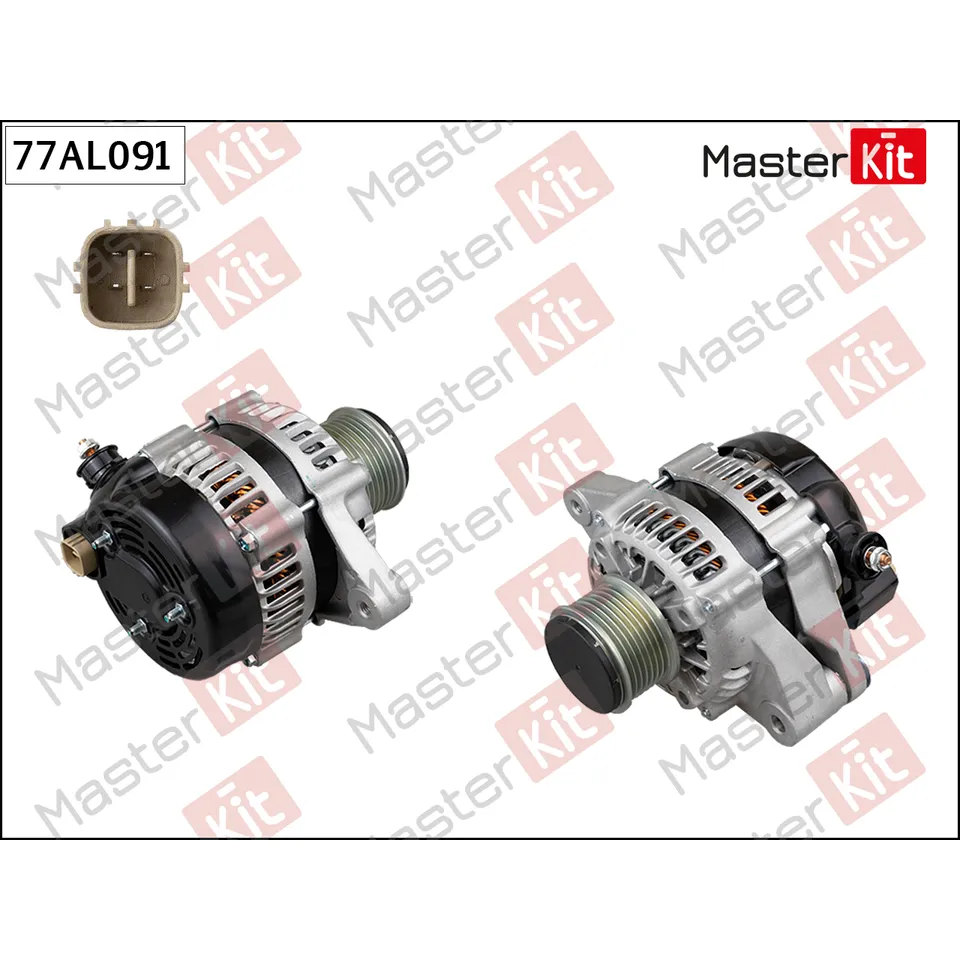 Генератор TOYOTA LC PRADO (J12) 3.0 D-4D MASTERKIT 77AL091