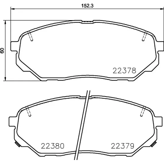 Колодки тормозные перед KIA SORENTO III 15- NISSHINBO NP6098