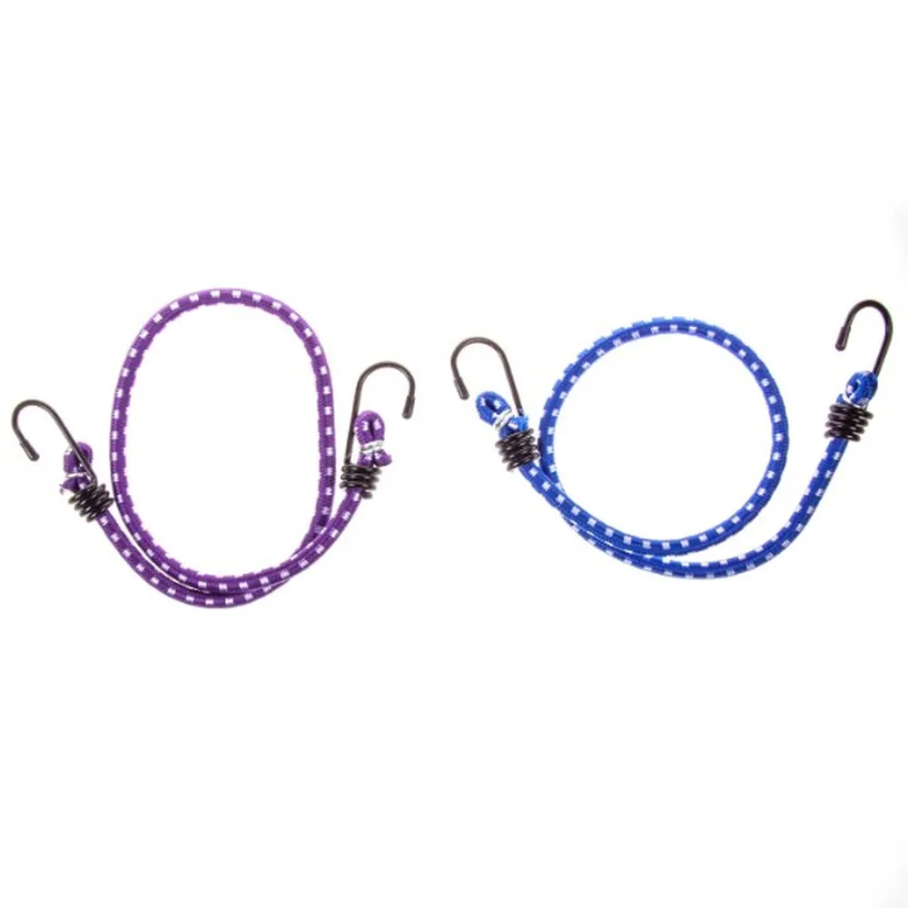 Стяжка груза (резинка) для крепления багажа 60 см 8 мм 2шт метал. Крюк SKYWAY SKYWAY S06001004