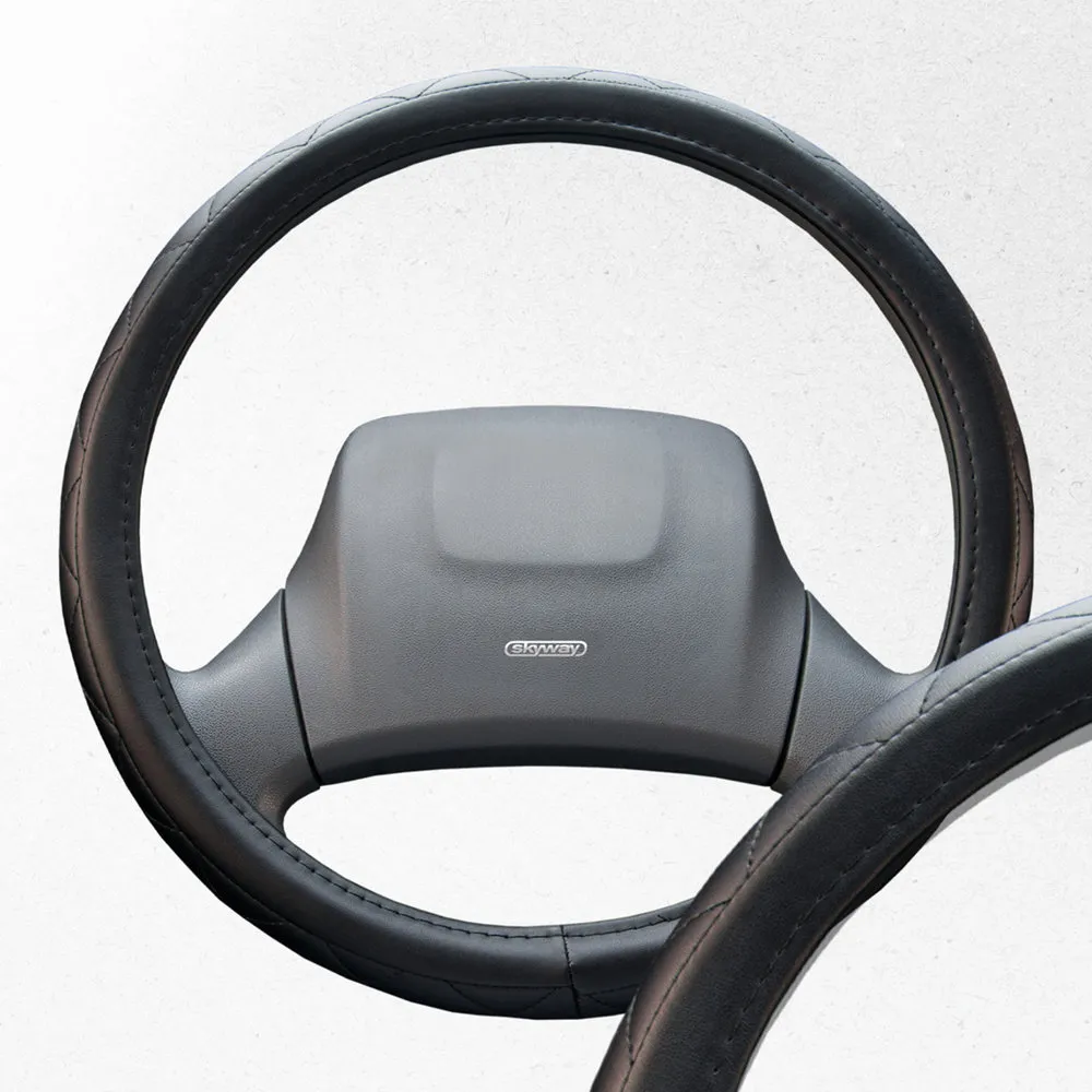 Оплетка SKYWAY Hit-2 L Черная экокожа SKYWAY S01102024