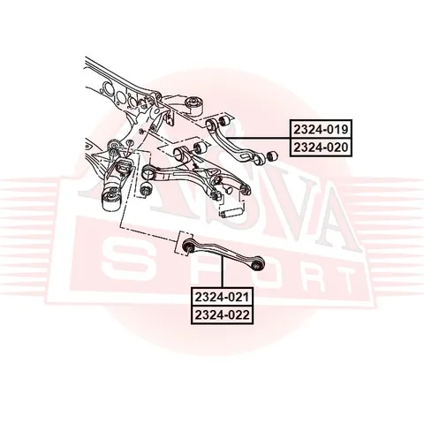 Рычаг ASVA 2324020