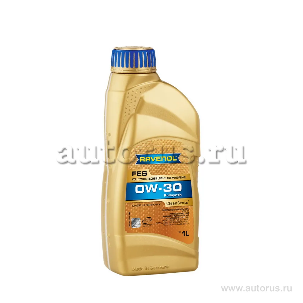 Моторное масло RAVENOL FES SAE 0W-30 (1л) new 1111146-001 (4014835842724)