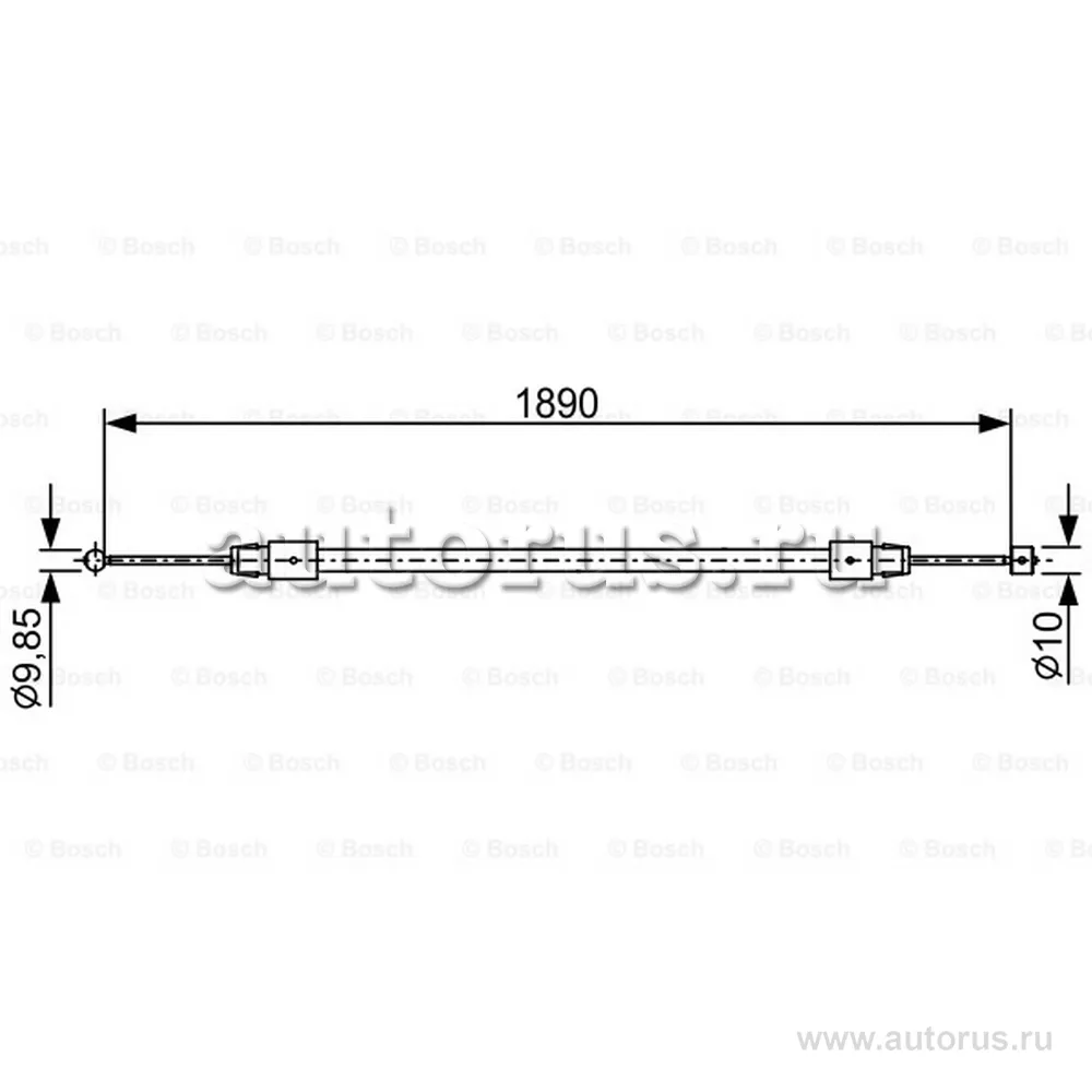 Трос тормозной BOSCH 1987482444