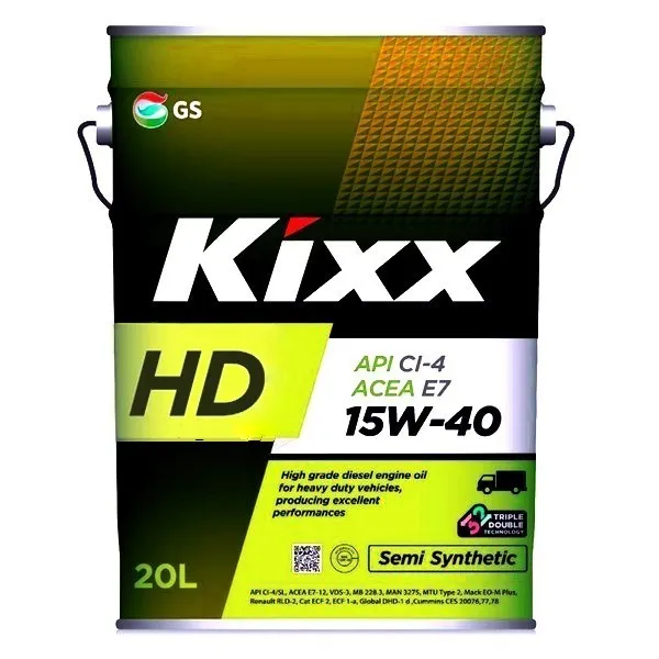 Масло моторное KIXX HD 15W-40 полусинтетическое 20 л L2014P20R1
