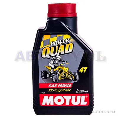 Масло моторное 4T Motul Power Quad 10W40 синтетическое 1 л 101468