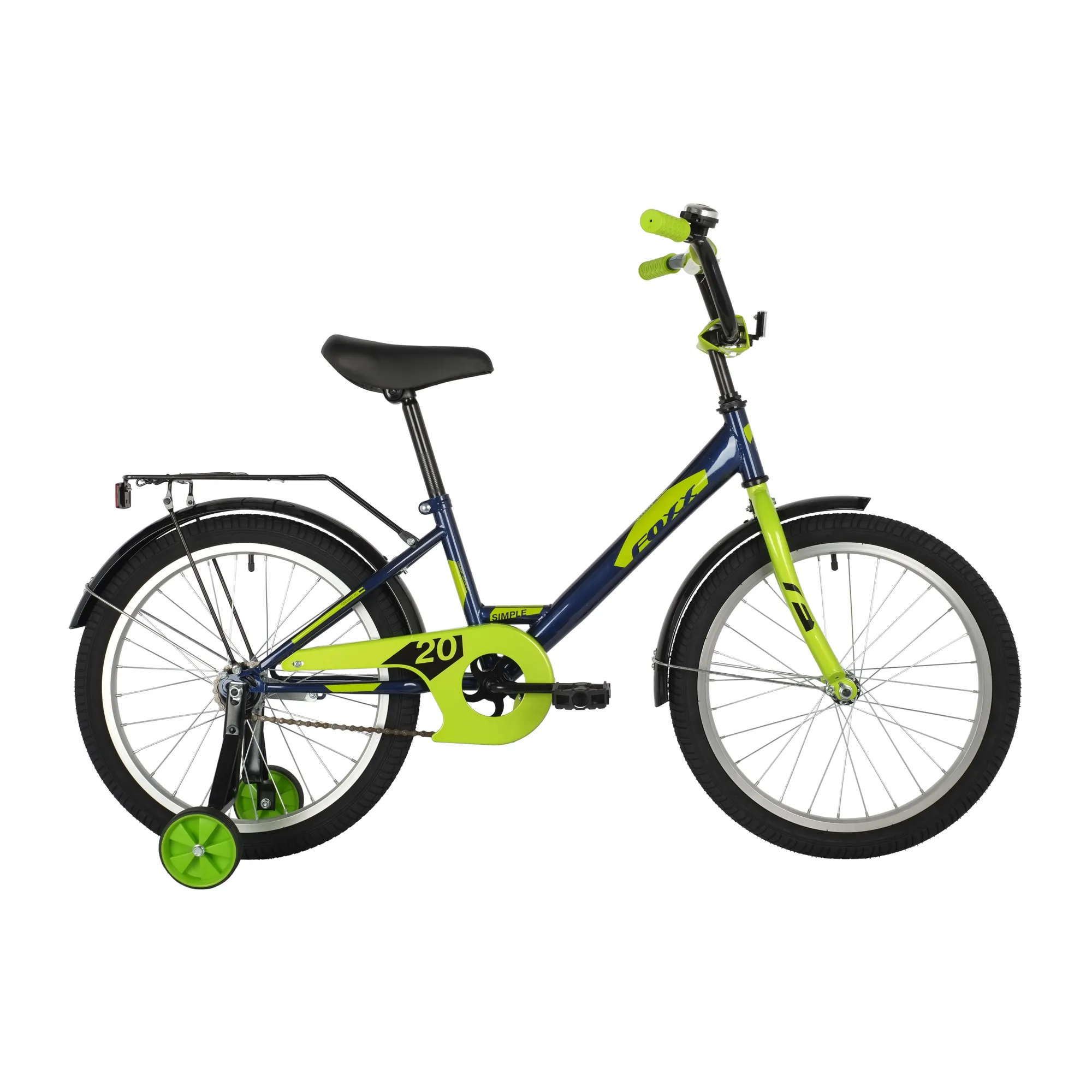 Велосипед 20 хардтейл FOXX SIMPLE (2021) количество скоростей 1 рама сталь 12 синий