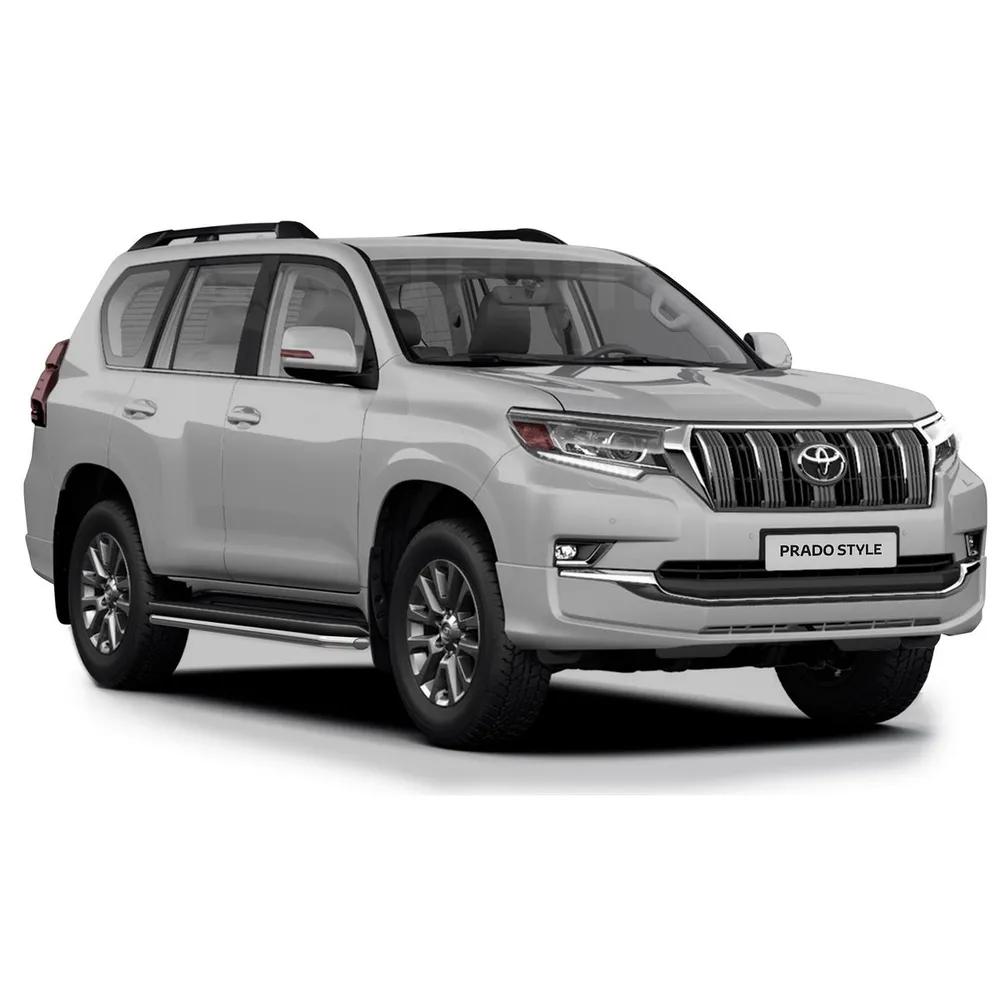 Защита штатных порогов d42 Rival для Toyota Land Cruiser Prado 150 2009-2013 2013-2017/(кроме Style и TRD) 2017-н.в., нерж. сталь, 2 шт., R.5704.016