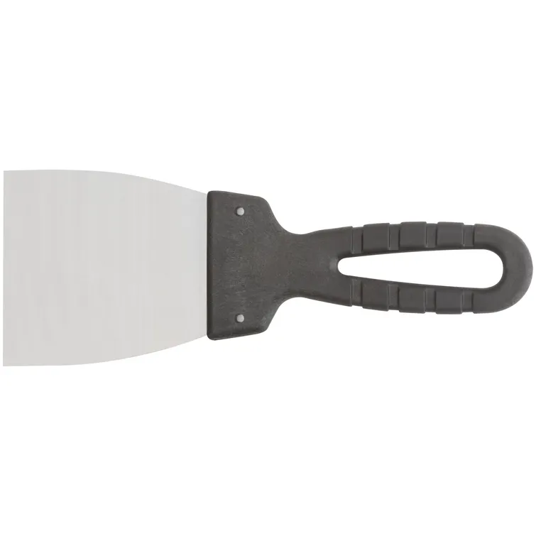 Шпатель, лезвие нержавеющая сталь, пластиковая ручка  80 мм MOS 06563М