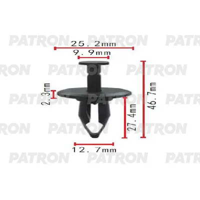 Клипса пластмассовая GM применяемость: бампер PATRON P371737