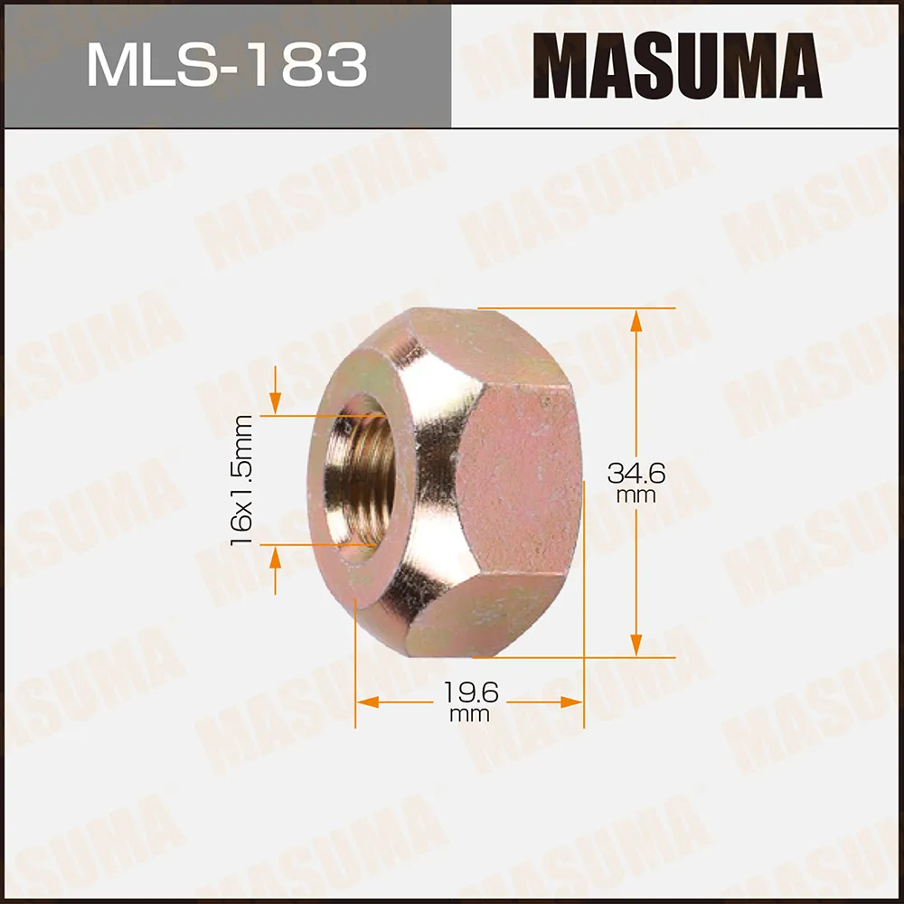 Гайка колесная ISUZU OEM_8-94418-657-1 LH (TRUCK) MASUMA MLS183