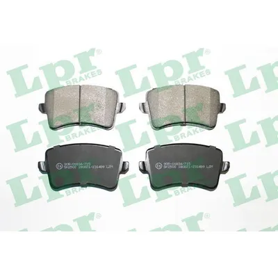 Колодки тормозные AUDI A4 A5 Q5 1.8-3.2 07- задние LPR 05P1489