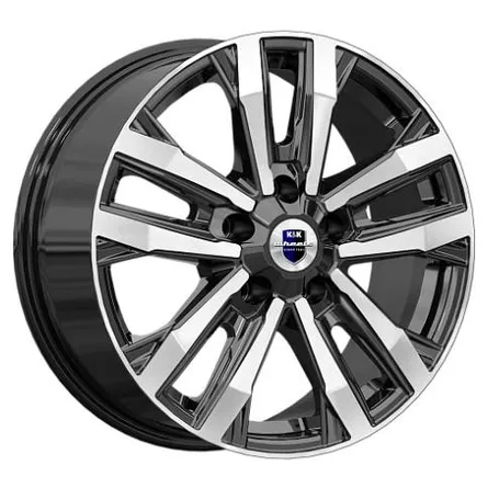 Диск литой R18 8J 5x150/110.1 ET60 КИК Мичиган Алмаз черный 82644