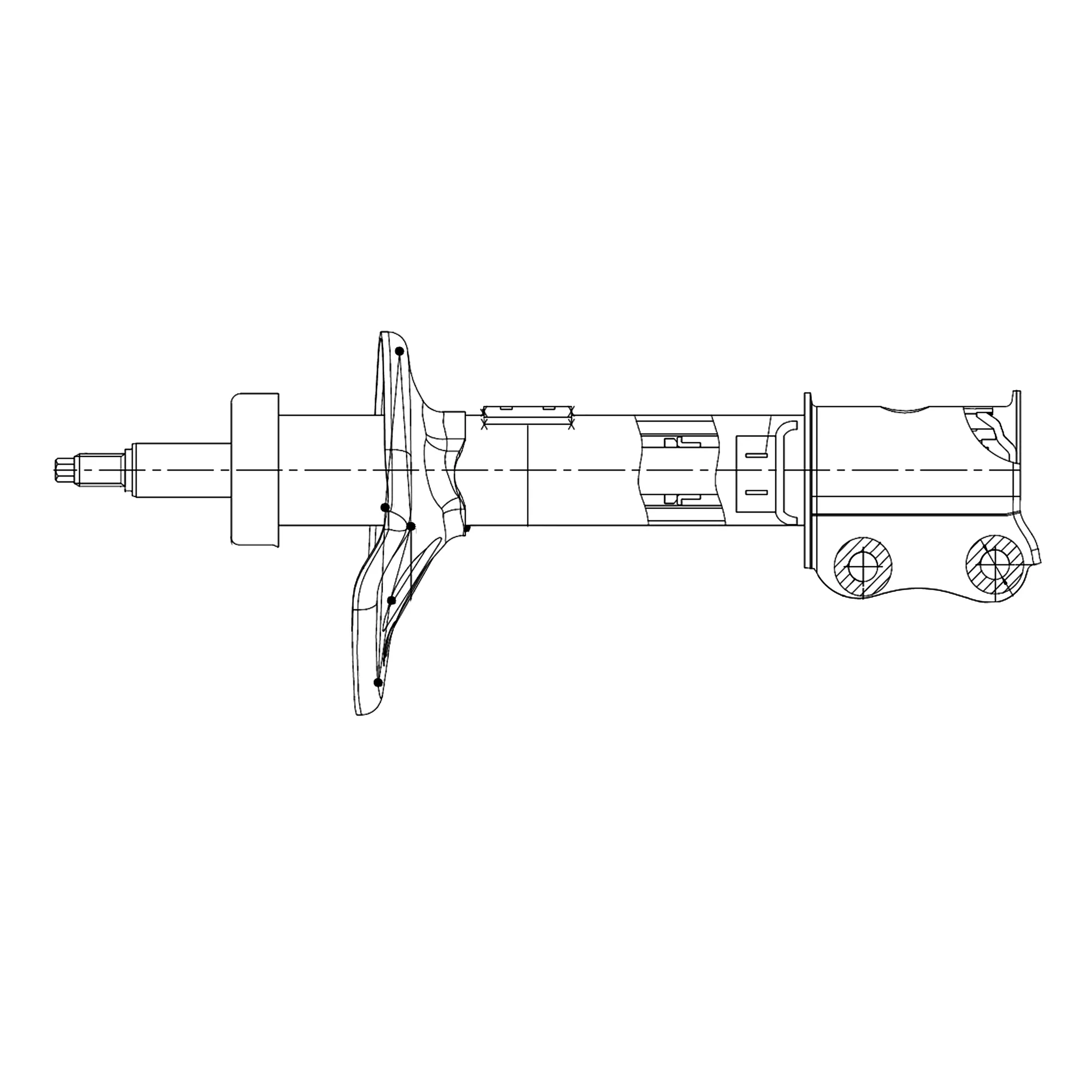 Амортизатор подвески DAEWOO Nexia 1994 ~ 2008 / Aranos / Cielo / Espero CTR GY0374O