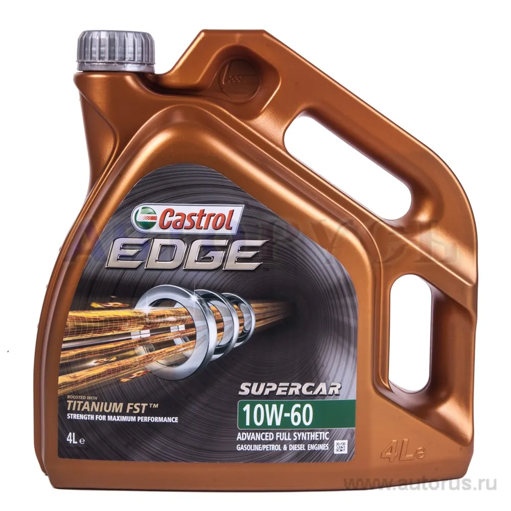 Масло моторное CASTROL EDGE Supercar 10W-60 синтетическое 4 л 15A008