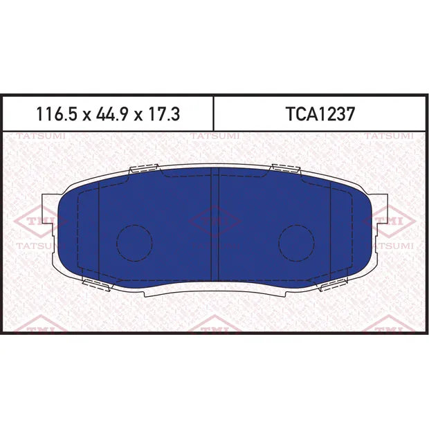 Колодки тормозные дисковые задние TOYOTA Land Cruiser 07-> TATSUMI TCA1237