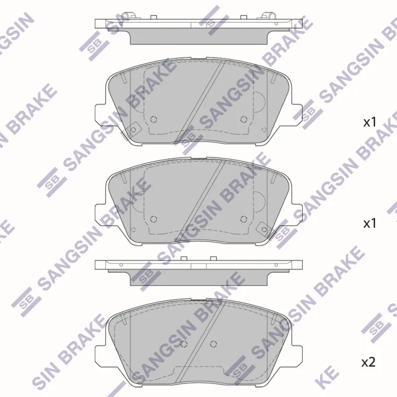 Колодки тормозные HYUNDAI VELOSTER 14- передние HI-Q SP1841