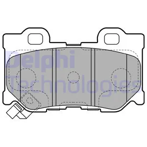 Колодки задние INFINITI FX35/FX37/FX50/G37/NISSAN Z350 08-> DELPHI LP2157