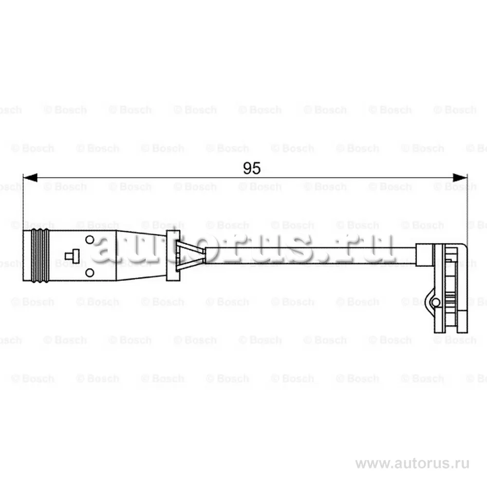Датчик износа задних тормозных колодок BOSCH 1 987 473 036