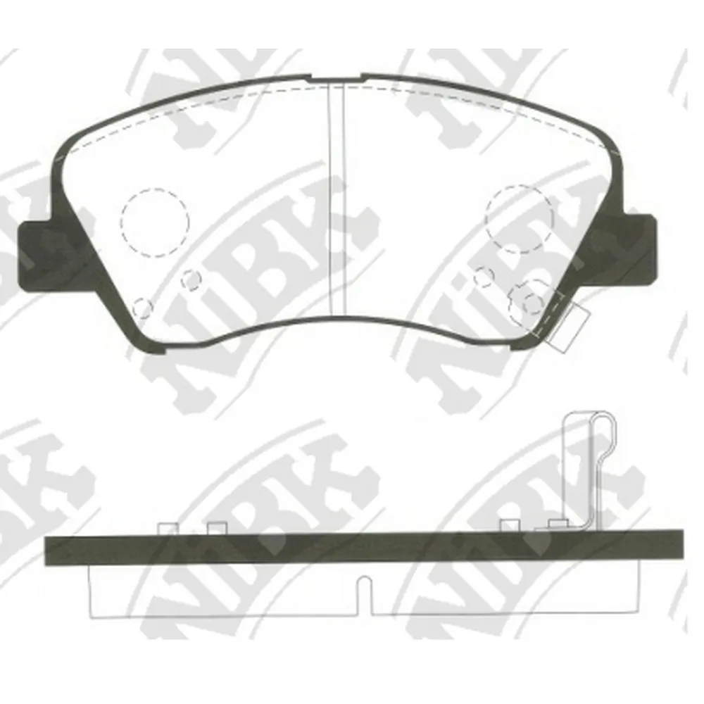 Колодки тормозные передние NIBK PN0537