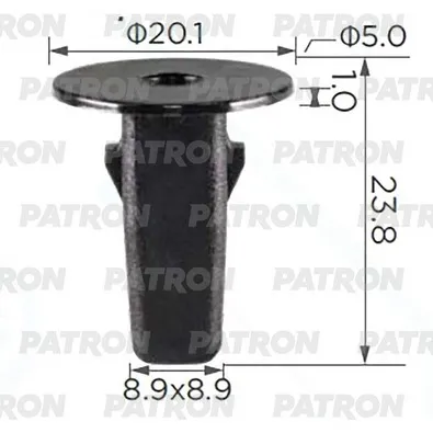 Втулка пластиковая Toyota, Lexus Втулка крепления бампер/крыло PATRON P37-3781