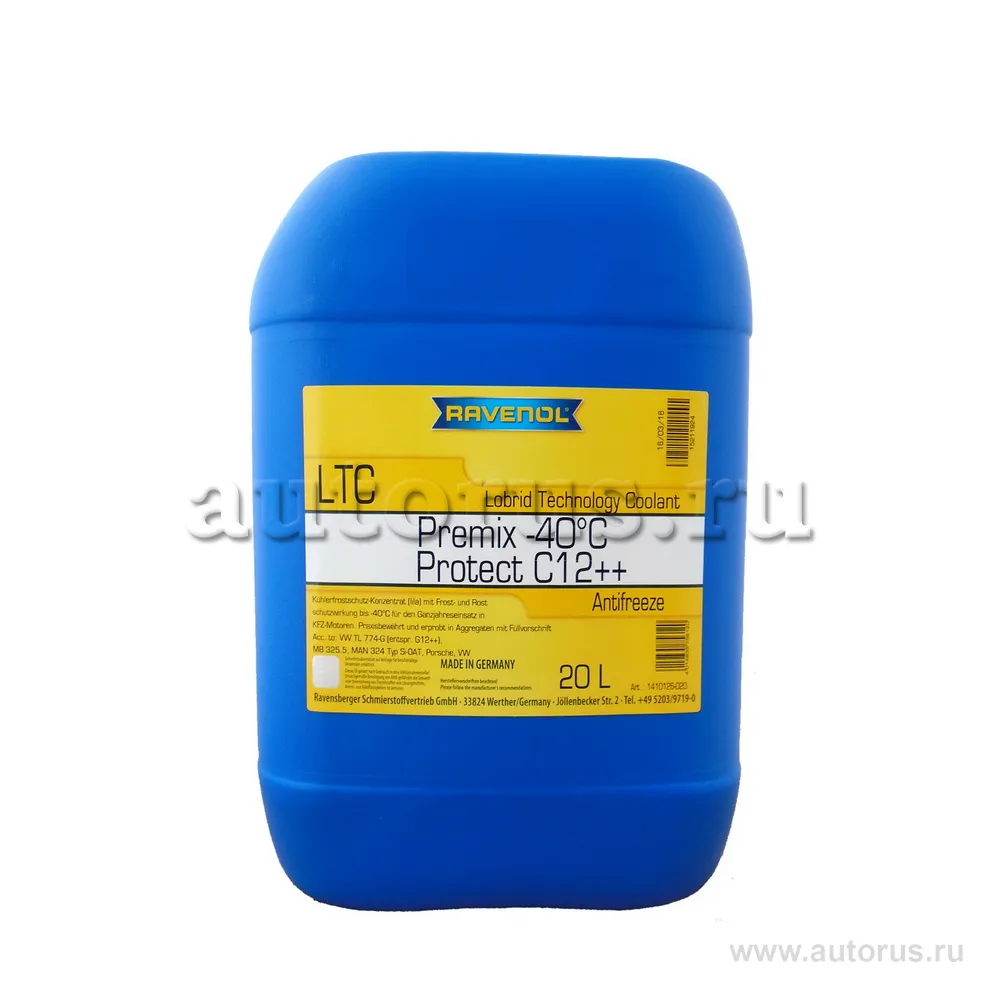Антифриз Ravenol Premix готовый -40 20 л 1410126-020