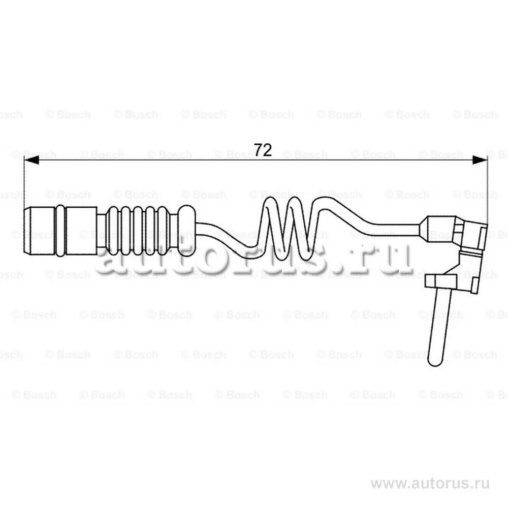 Датчик износа колодок внутренних L72 MB W163/W463 all 97 BOSCH 1987473057
