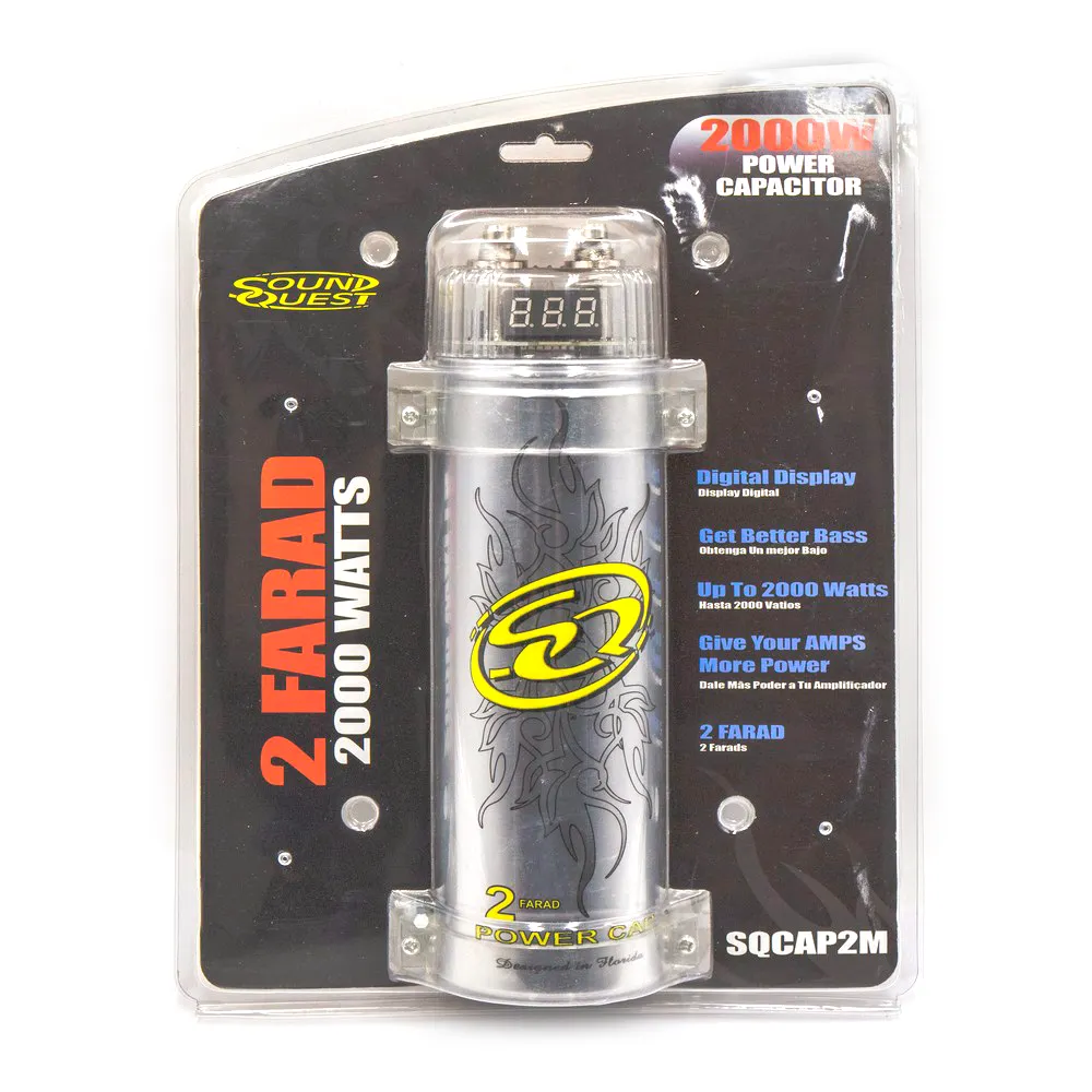 Конденсатор SOUND QUEST CAP-2M, 2Ф, с вольтметром