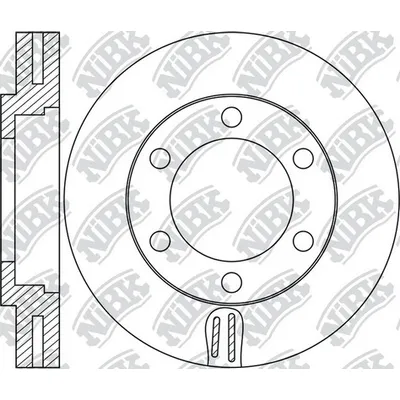 Диск тормозной передний MITSUBISHI CANTER /VENT D=310MM NIBK RN2024