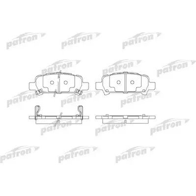 Колодки тормозные дисковые задн SUBARU: FORESTER 97-02, FORESTER 02-, IMPREZA PATRON PBP1333