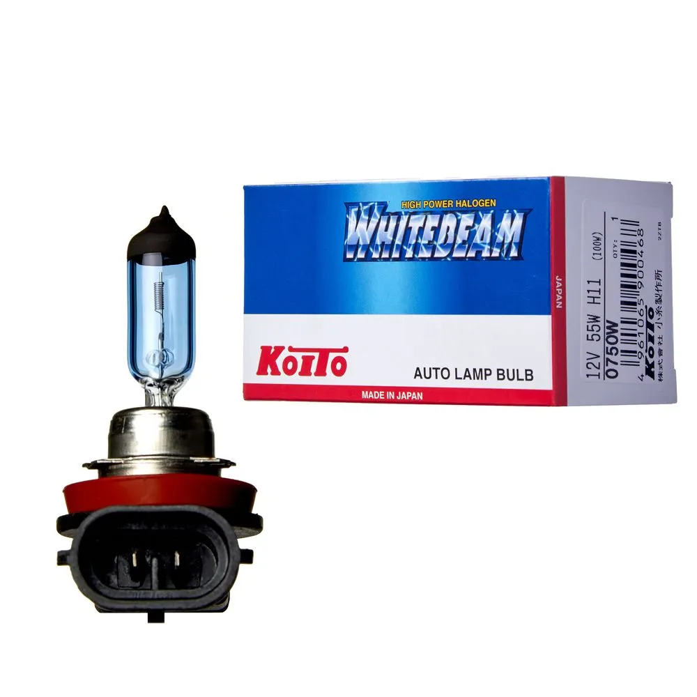 Лампа 12V H11 55W PGJ19-2 4000K KOITO Whitebeam 1 шт. картон 0750W