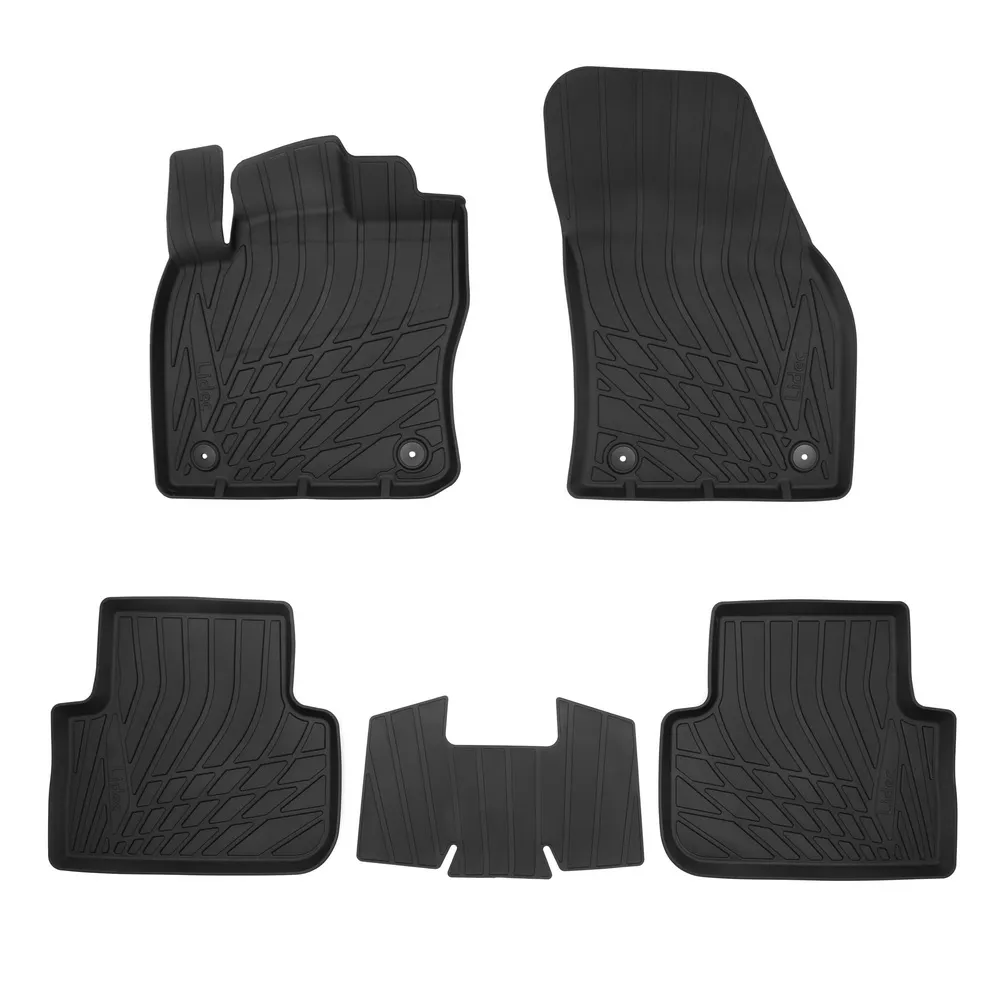 Коврики салонные литьевые для Volkswagen Tiguan II 3D (2016) NORPLAST NP11-LdC-95-653
