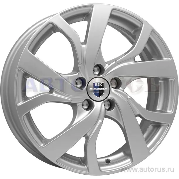 Диск литой R16 6.5J 5x110/65.1 ET39 КИК Палермо блэк платинум 22972