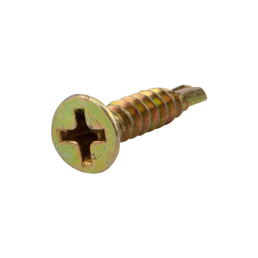 Саморез оконный KRANZ сверло, 3.9х19, желтый цинк, короб (500 шт./уп.) Kranz KR-01-3722-003