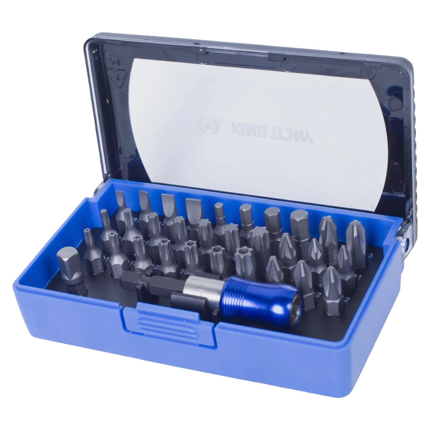 Набор вставок, бит 1/4, TORX, HEX , PZ, PH, SLOT, 32 предмета KING TONY 1032CQ