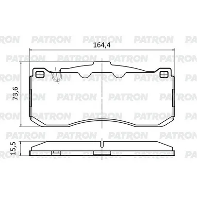 Колодки тормозные дисковые BMW: 1 04 -, 3 05 - PATRON PBP1224