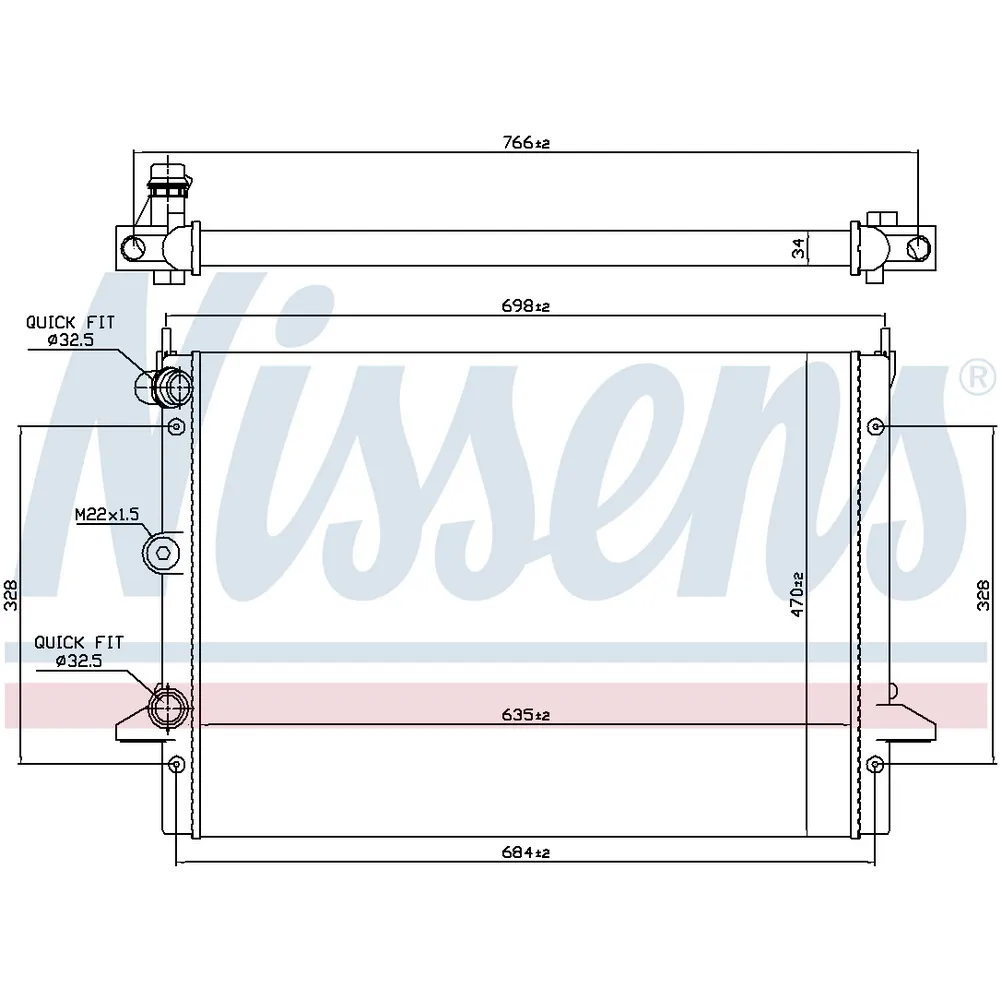 Радиатор двигателя 62013 заменен на 63992