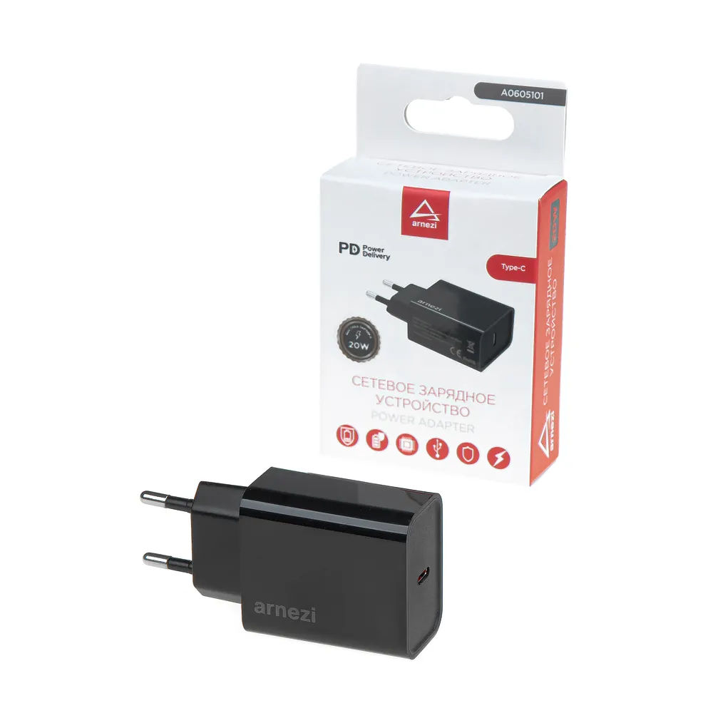 Сетевое зарядное устройство 20W Type-C (PD3.0) ARNEZI A0605101