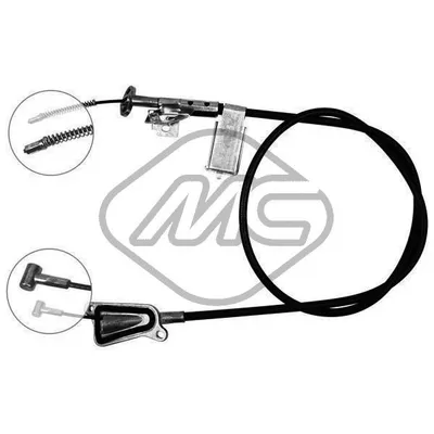 Трос ручника NIS ALMERA ALL SX L Metalcaucho 82337