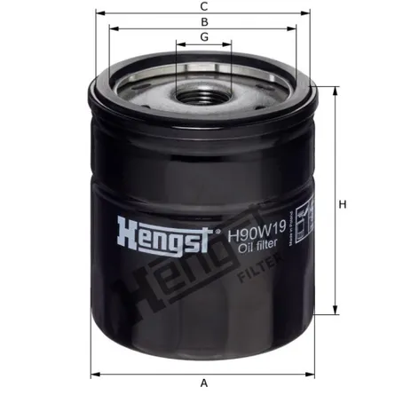 фильтр масляный HENGST H90W19