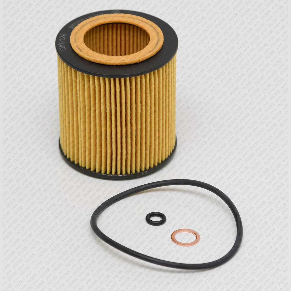 Фильтр масляный [Картридж] BMW 1(E81,E87)/ 3(E46,E90)/ 5(E60,E61)/ X3(E83)/ Z GREEN FILTER OK0128